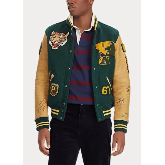 Ralph lauren polo store letterman jacket